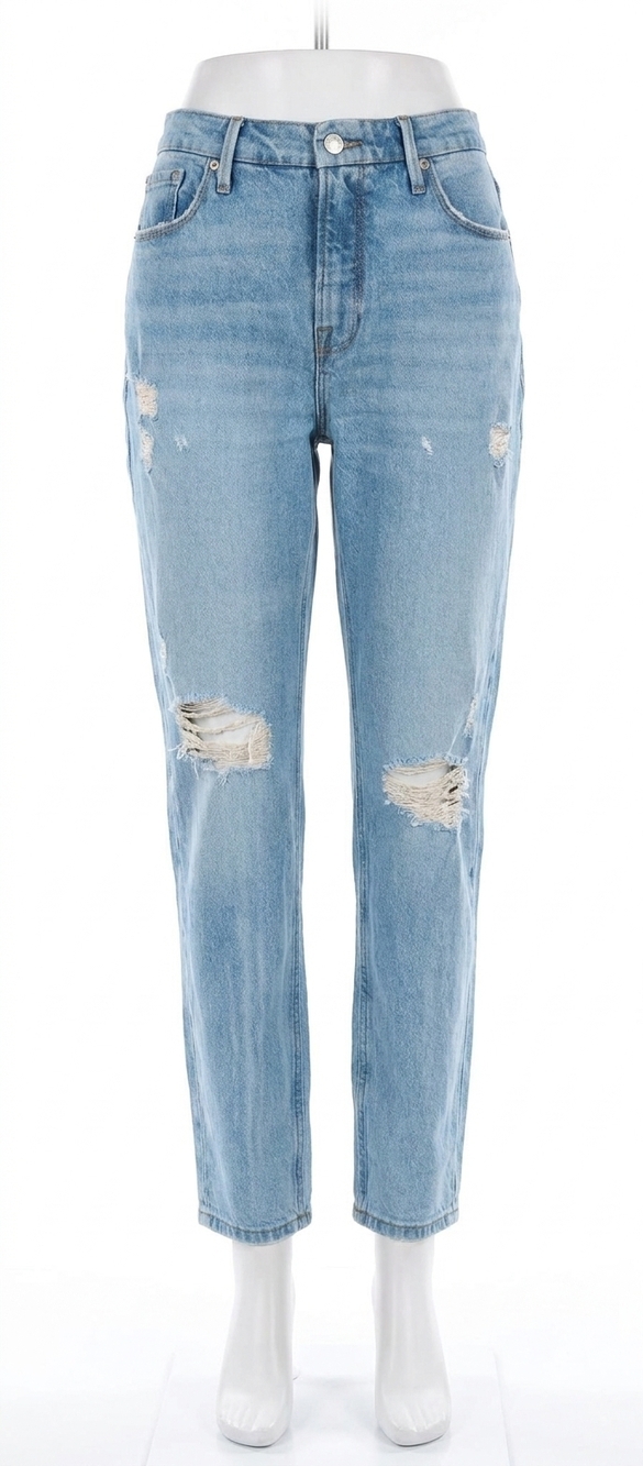 NEW GOOD AMERICAN women's good girlfriend jeans in blue